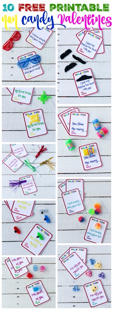 10 Free Printable Non Candy Valentines | The Happy Housie