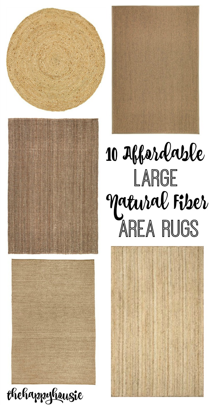 10 affordable large natural fiber area rugs at thehappyhousie.com