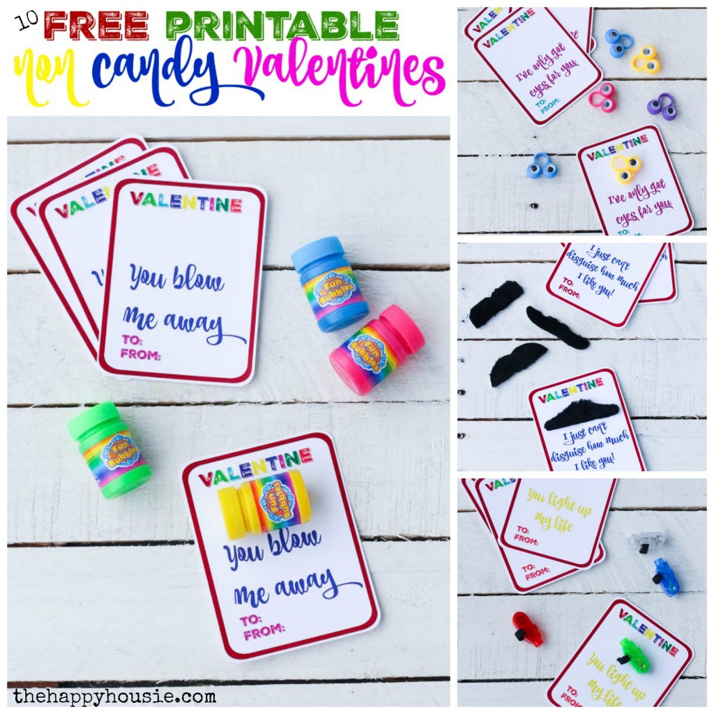 10 Free Printable Non Candy Valentines | The Happy Housie