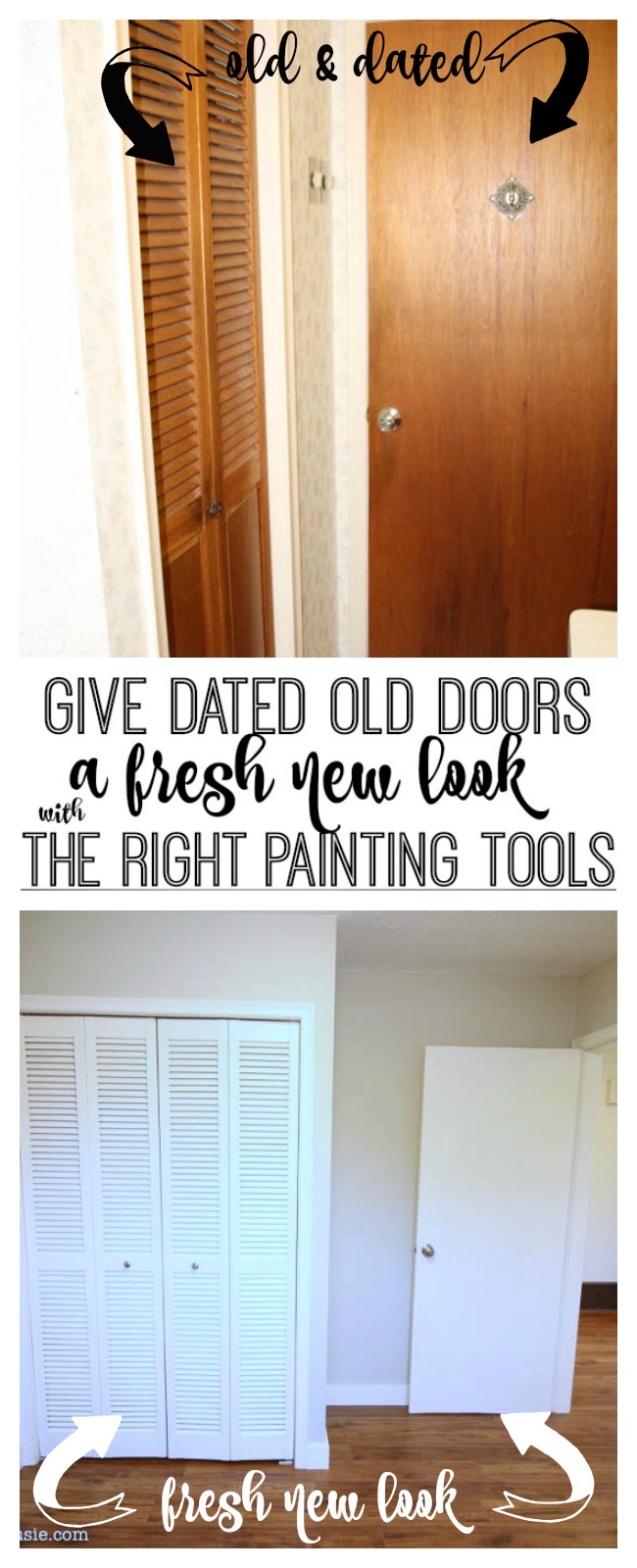 Give Dated Old Doors The Right Painting Tools graphic.