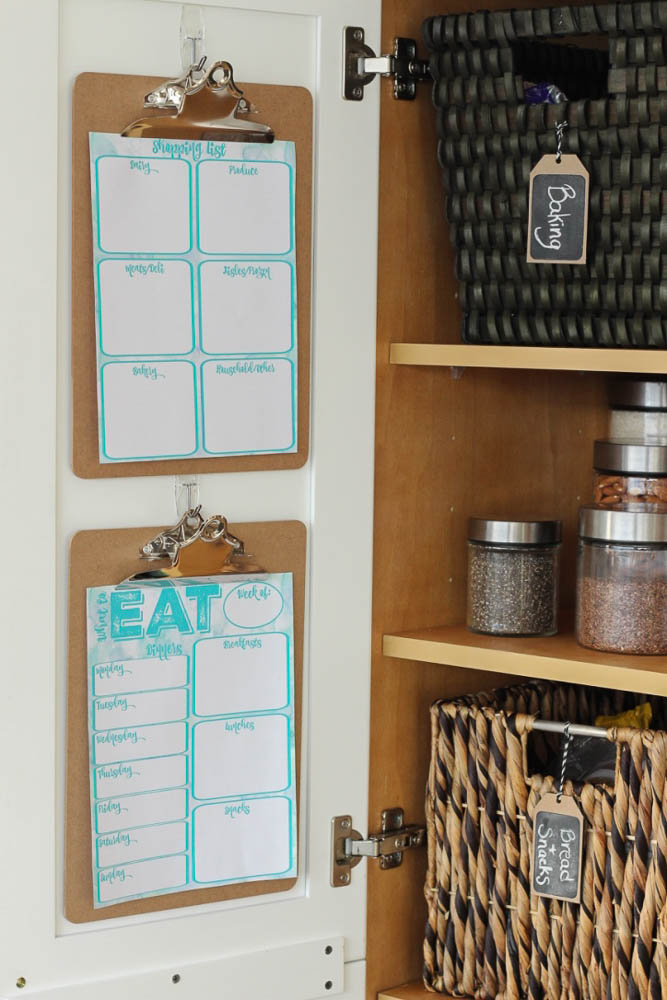 How to Organize Your Pantry and Why Even Bother with Free Printable Shopping List and Weekly Meal Planning Sheets at thehappyhousie.com-11