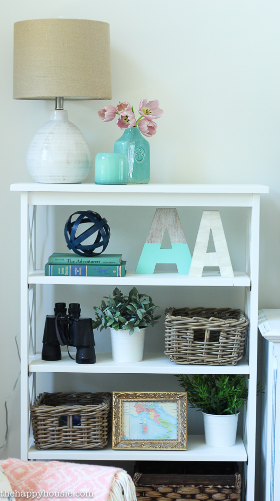Coastal Style Blue and White Living Room Lakehouse Living Room Makeover Reveal for the One Room Challenge -20