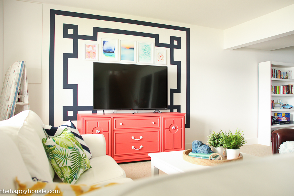 FrogTape Paintover Challenge Basement Family Room Makeover Reveal 240-18