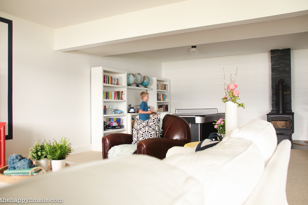 FrogTape Paintover Challenge Basement Family Room Makeover Reveal 240-19