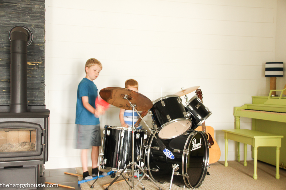 FrogTape Paintover Challenge Basement Family Room Makeover Reveal 240-21