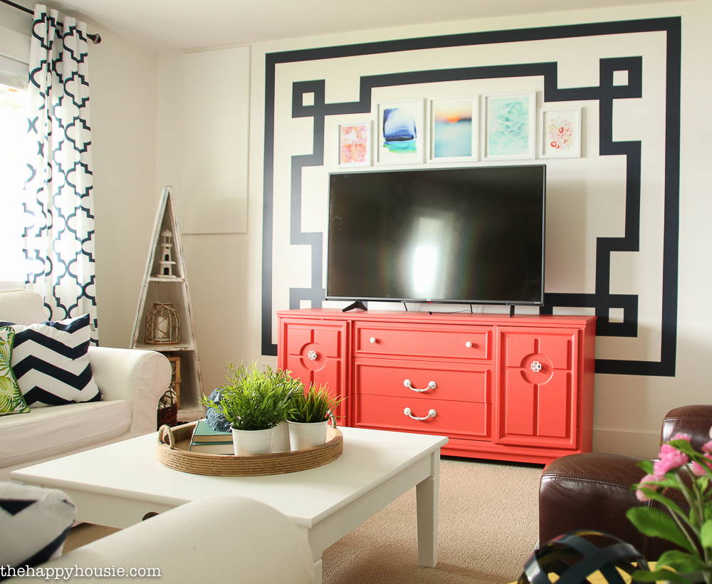 FrogTape Paintover Challenge Basement Family Room Makeover Reveal 240-4