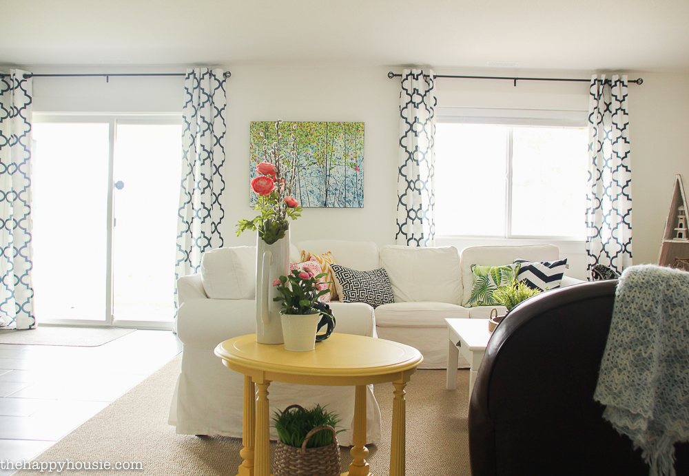 FrogTape Paintover Challenge Basement Family Room Makeover Reveal 240-6