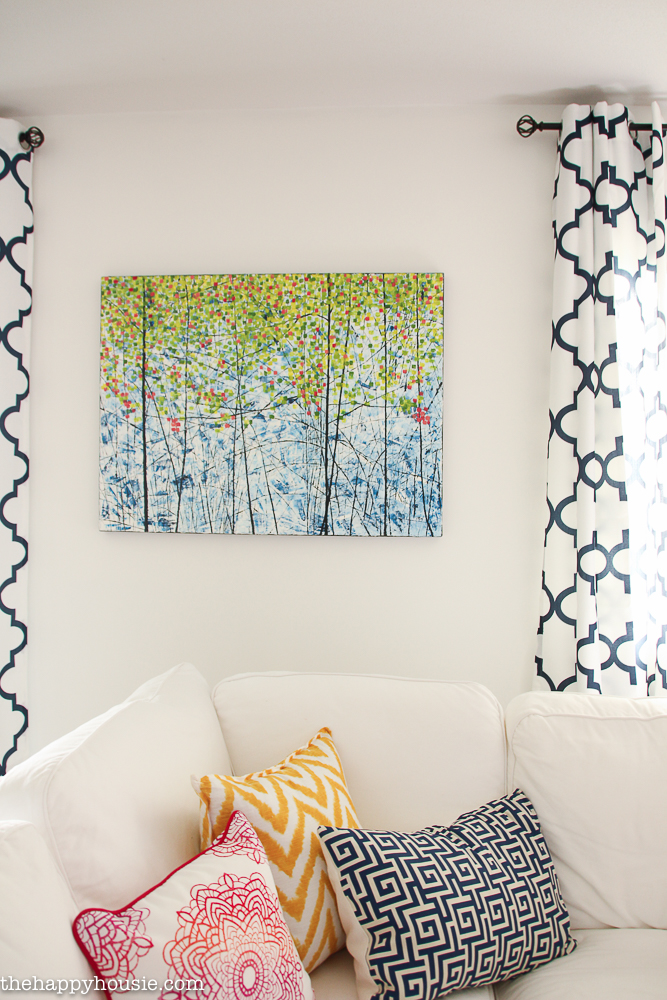 FrogTape Paintover Challenge Basement Family Room Makeover Reveal DIY-29