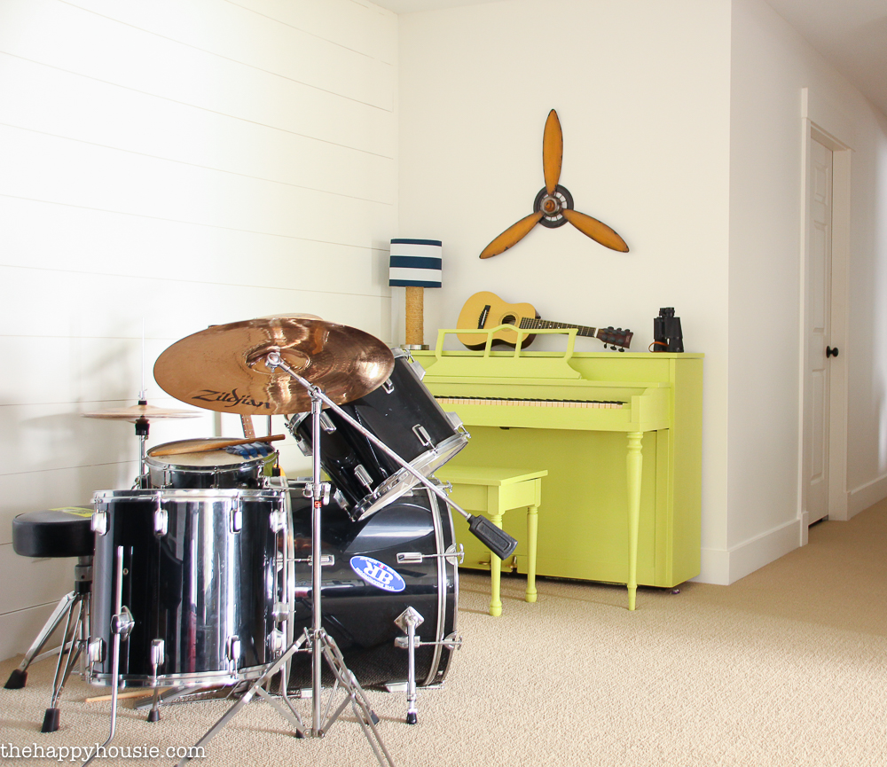 FrogTape Paintover Challenge Basement Family Room Makeover Reveal DIY-9