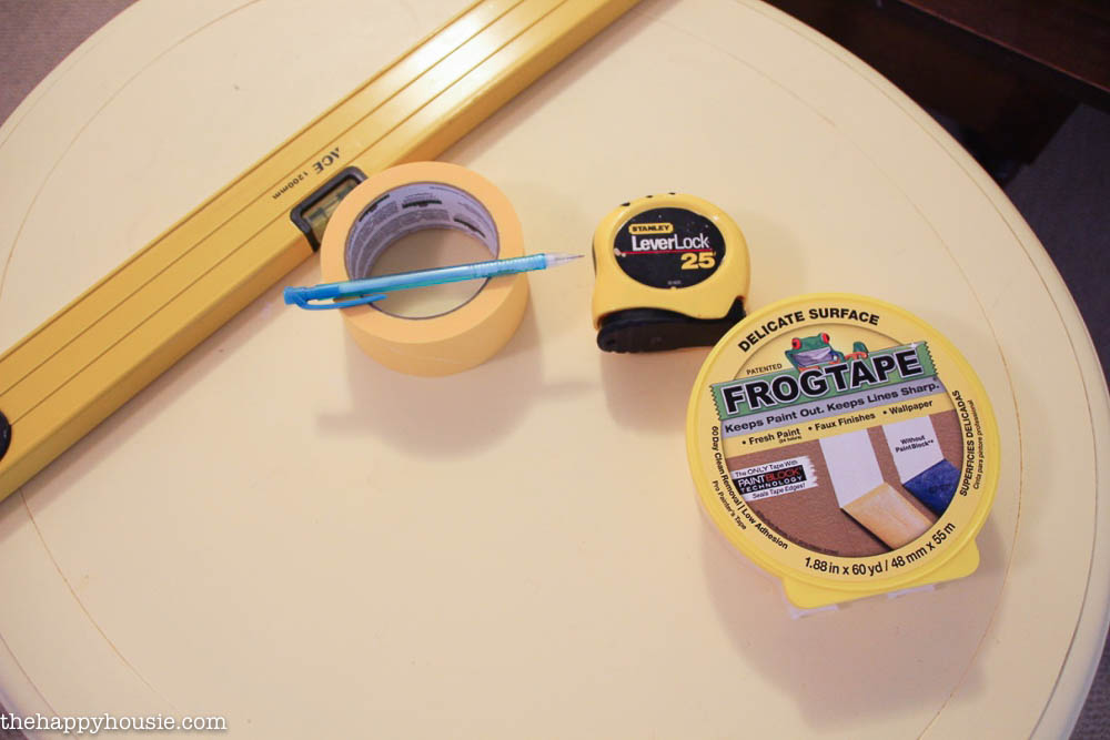 FrogTape Room Makeover Post 2 How to Paint a giant greek key design and how to paint an irregular stripe design on walls -5