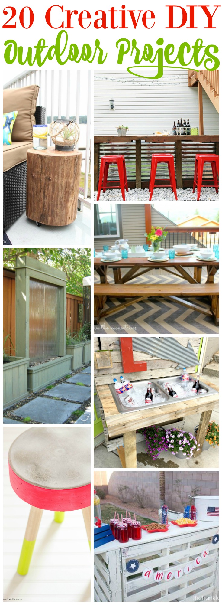 20 Creative DIY Outdoor Projects that you won't want to miss graphic.