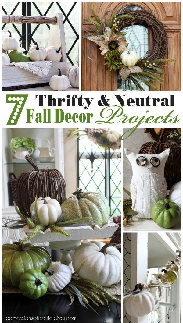 7 Thrifty and Neutral Fall Projects by Confessions of a Serial DIYer