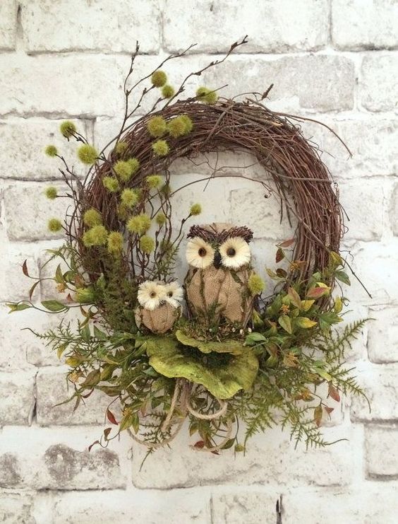 Fantastic DIY Fall Wreaths OWL wreath