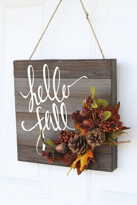 Fantastic DIY Fall Wreaths gallery-hello-fall-door-hanger-by-blooming-homestead-for-silhouette-america-1