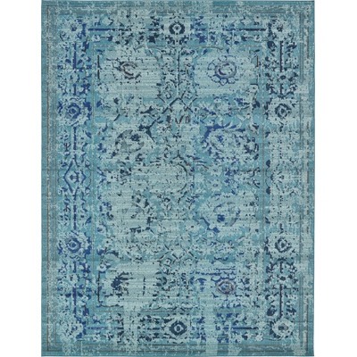A blue rug called Barcelona.