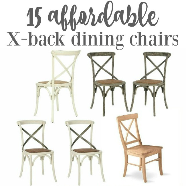 Friday’s Finds: Affordable X-back Cafe Style Dining Chairs