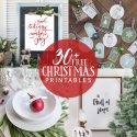 12 Plaid &amp; Buffalo Check Free Christmas Printables | The Happy Housie