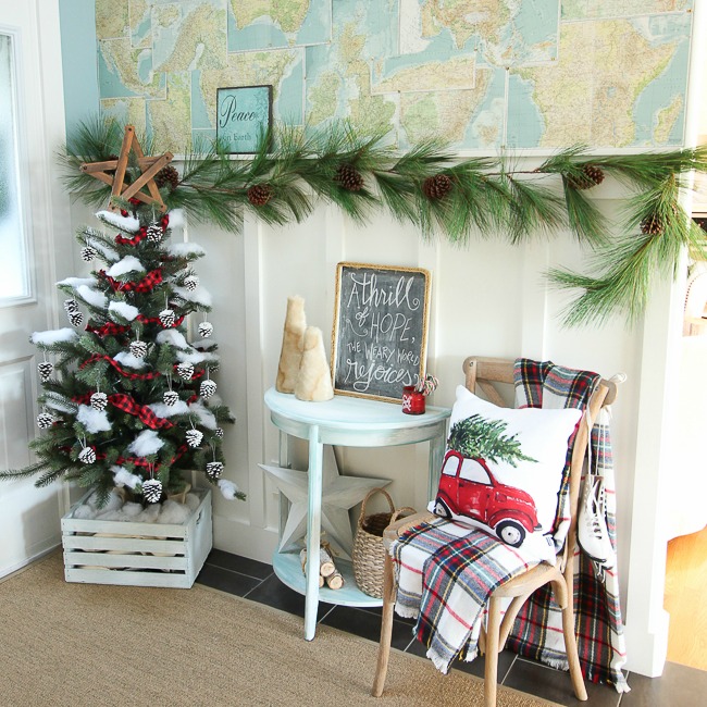 Classic Christmas Porch & Entry Hall Tour {& a $600 Giveaway!!}