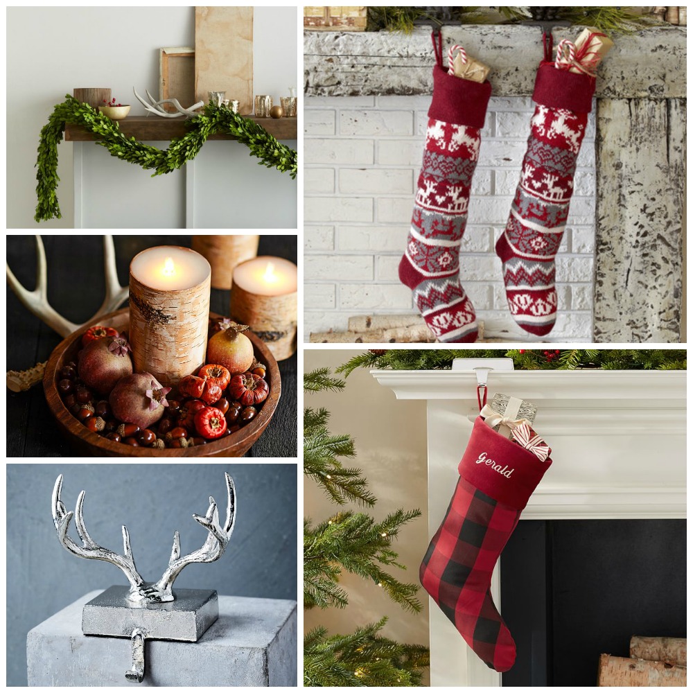 Friday’s Finds: Stockings & Mantle Decor {and our Fireplace is going in!!}