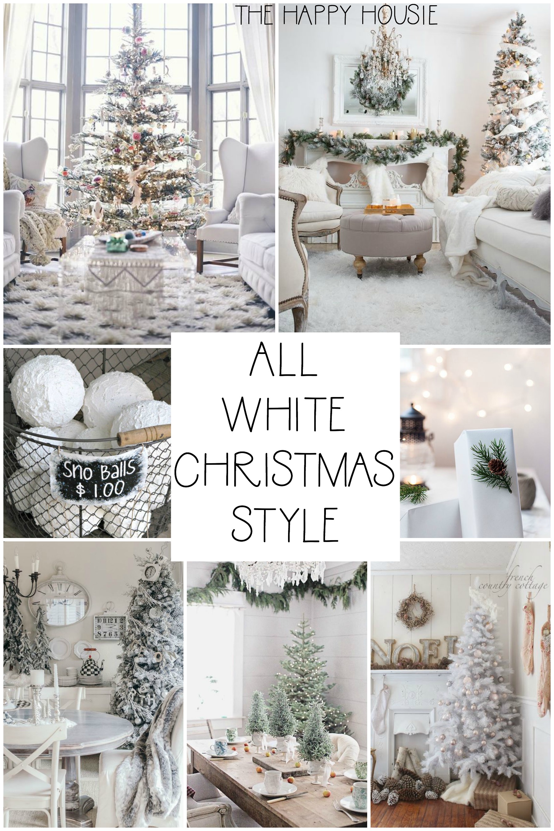 All White Christmas Style poster.