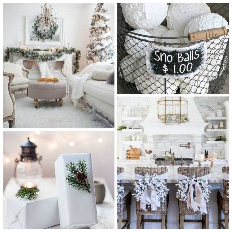 A collection of interiors decorated in all white.