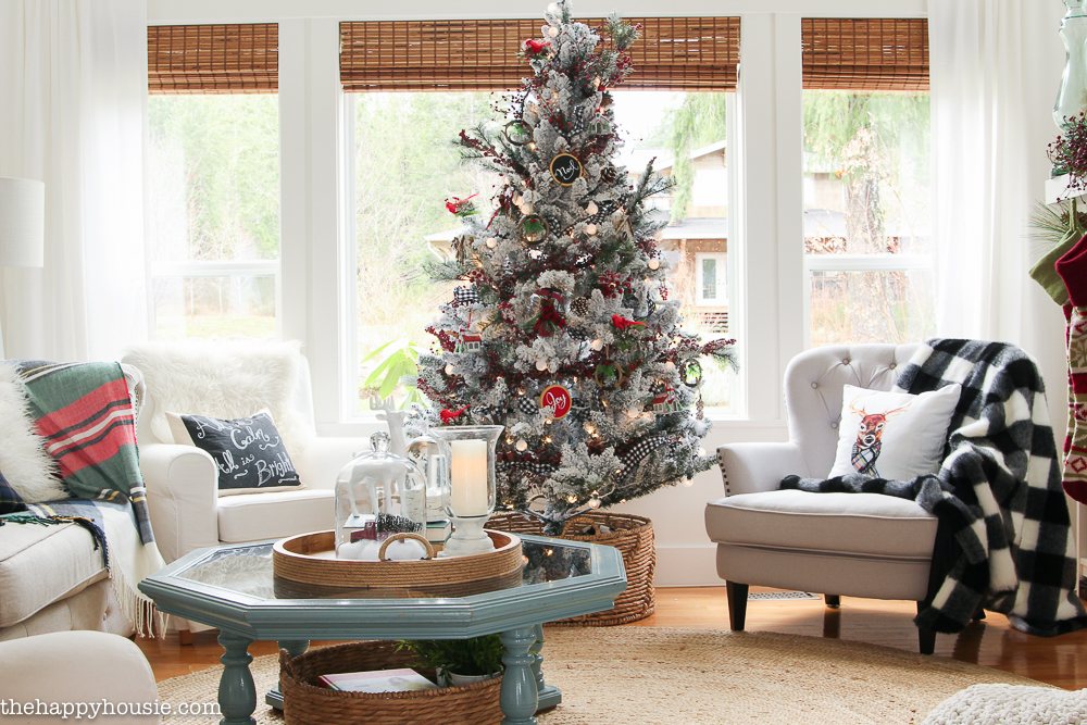 classic-red-and-plaid-christmas-living-room-decor-tour-with-all-through-the-house-christmas-tour-at-the-happy-housie-4