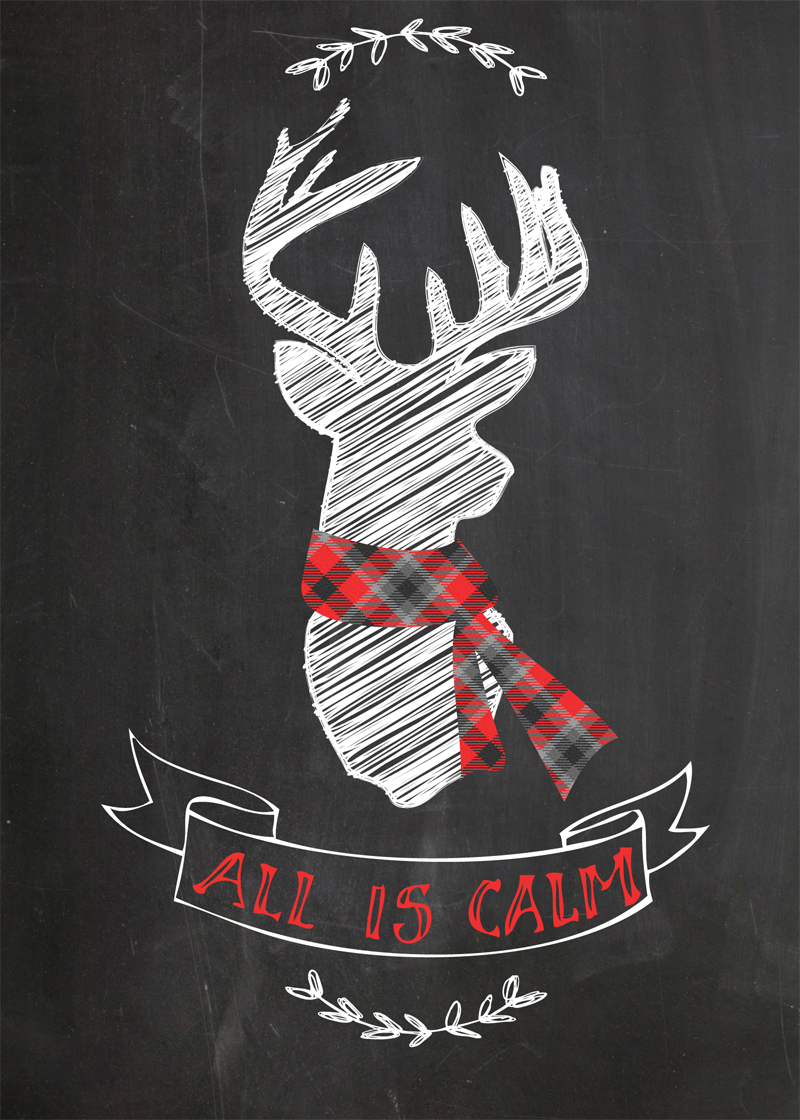 All Is calm on a chalkboard.