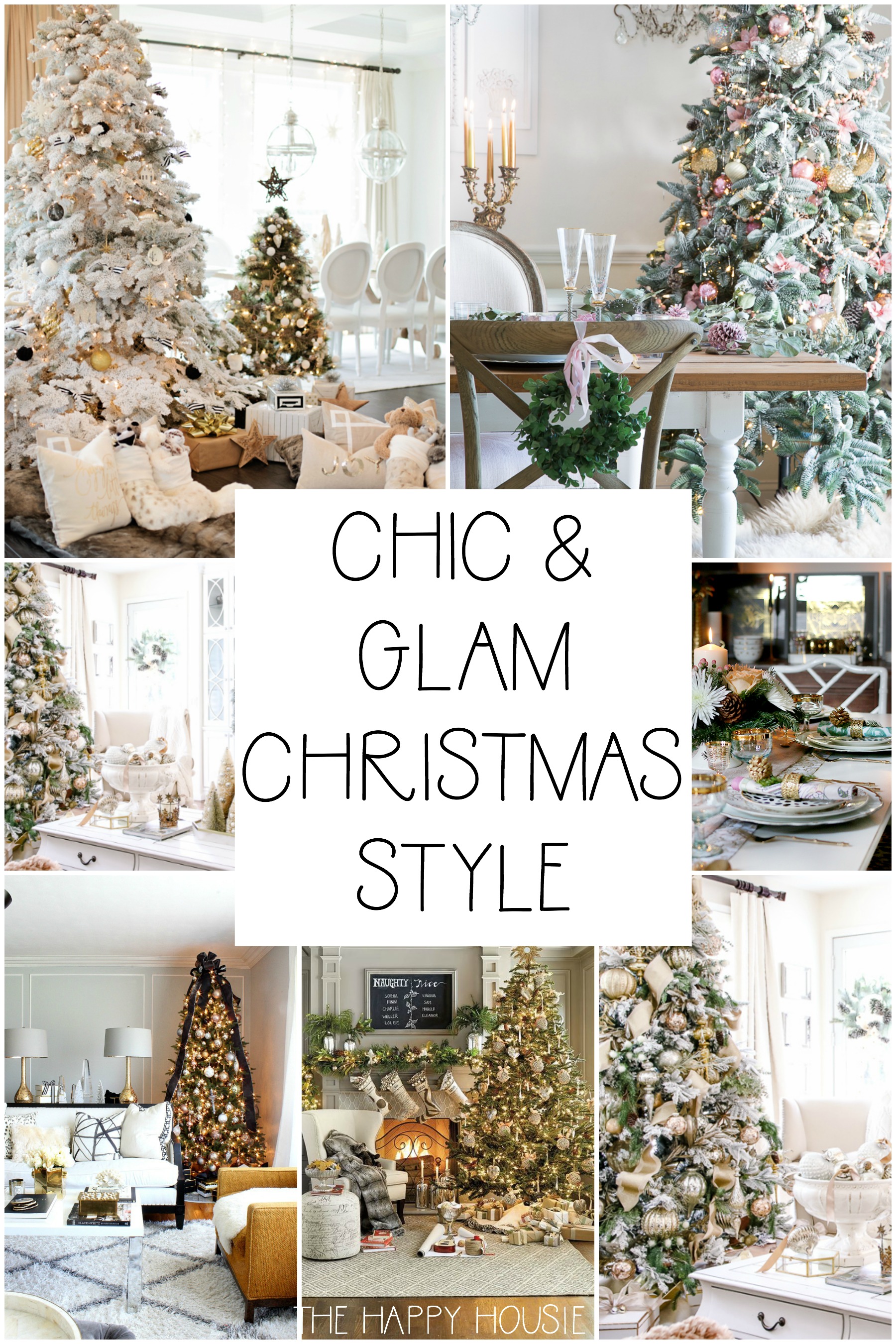 Chic & Glam Christmas Style poster.