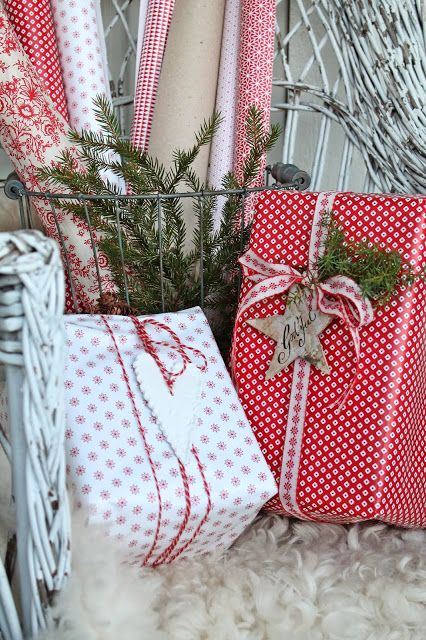 Pretty wrapped gifts.