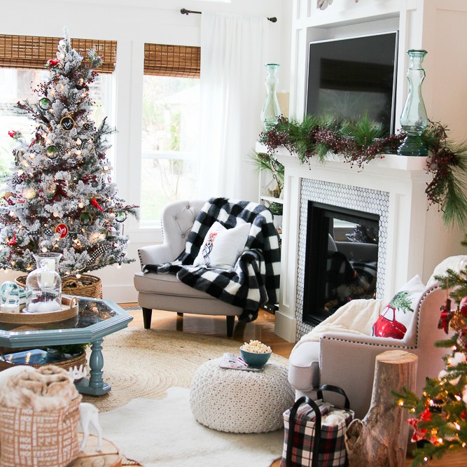 Classic Christmas Living Room Tour