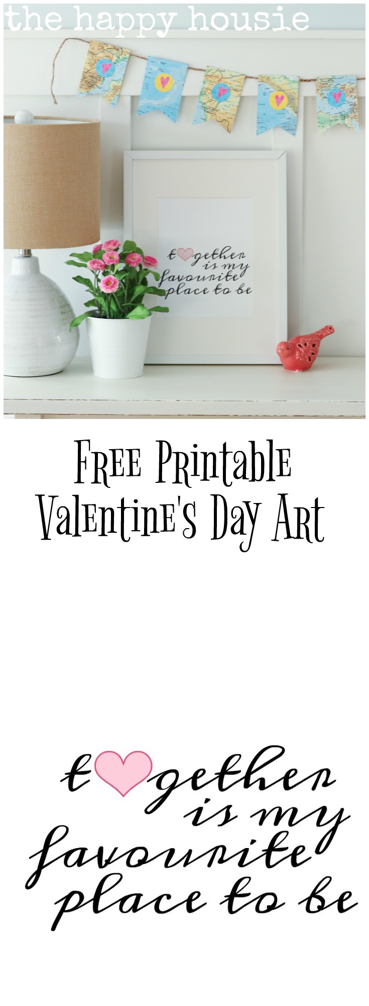 Free Printable Valentine's Day Art graphic.