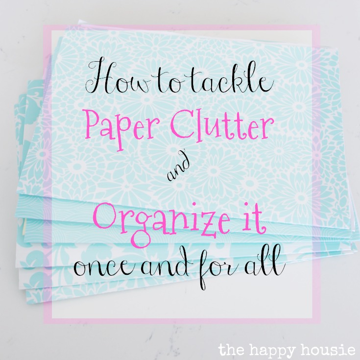 How to Organize Paper Clutter {Organizing Challenge Week One}