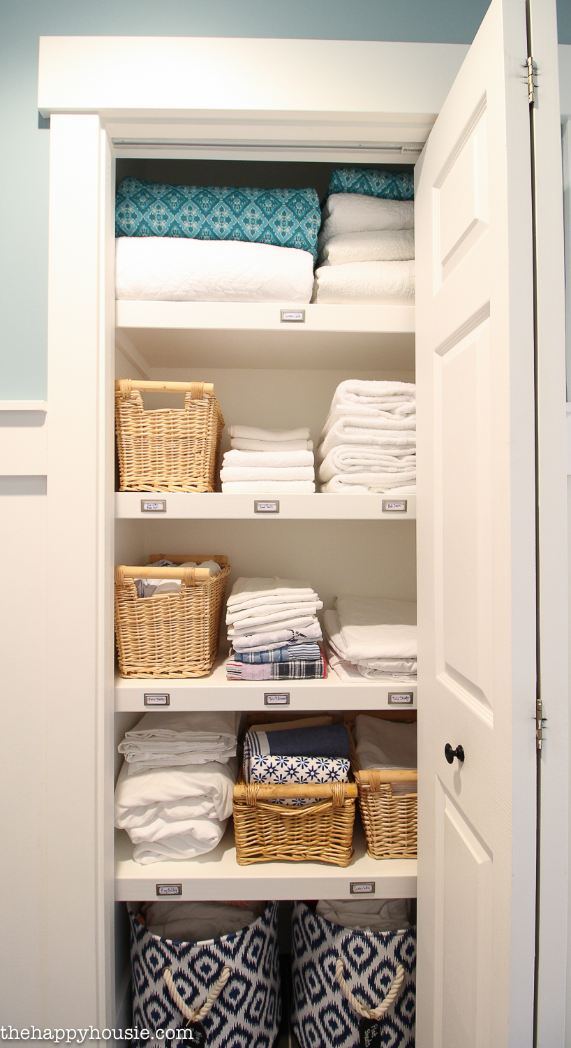 The linen closet.