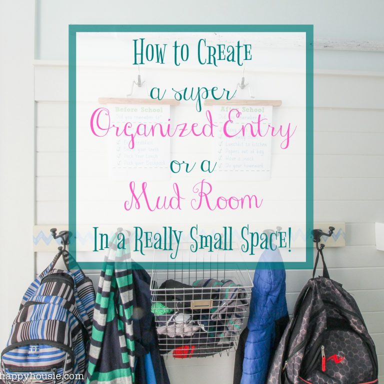 Five Steps to a Super Organized Small Space Mud Room or Entry