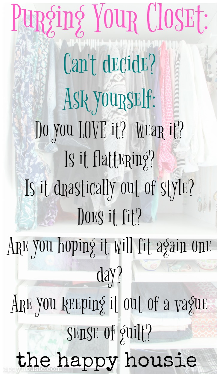 A graphic with the question about whether you love your clothes or still wear the clothes.