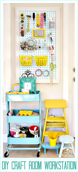 Creative, Thrifty, & Small Space Craft Room Organization Ideas | The ...
