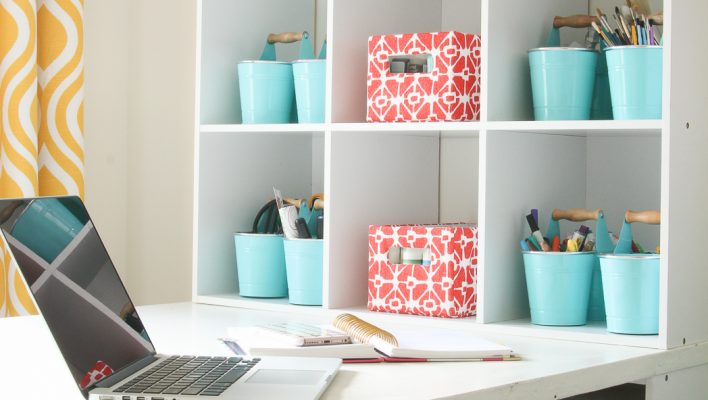How to organize a craft room or hobby room with great cute storage ideas -12