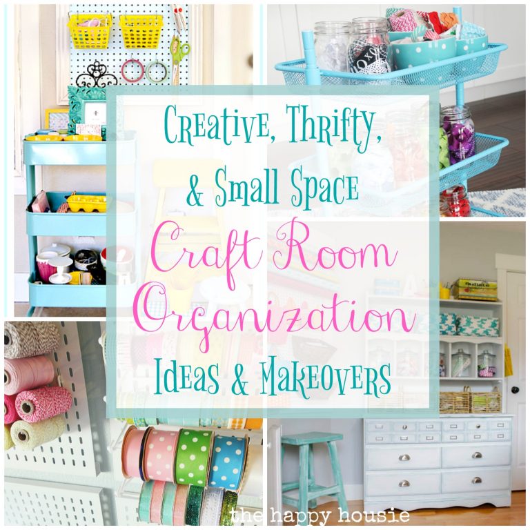 Creative, Thrifty, & Small Space Craft Room Organization Ideas