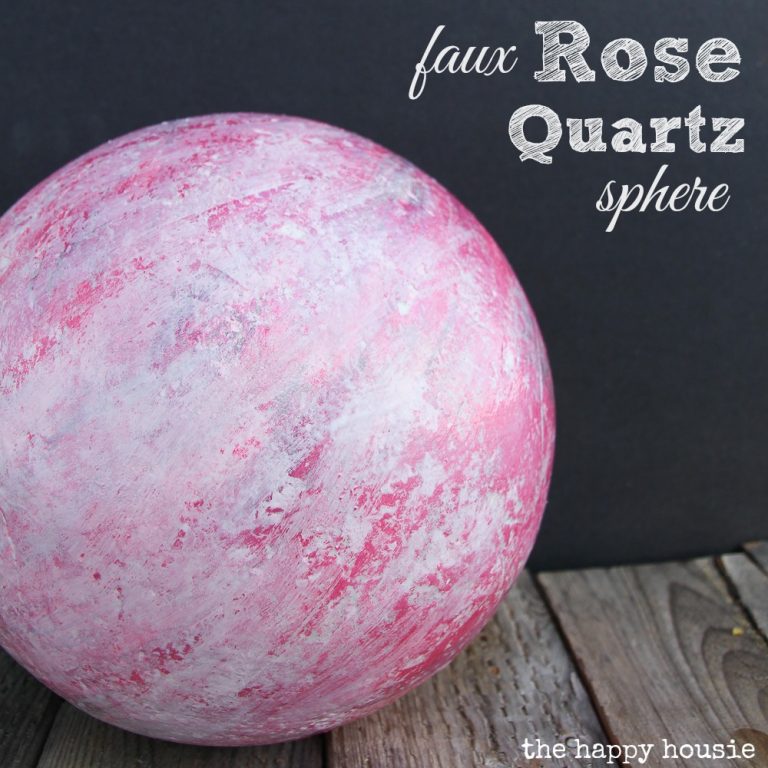 DIY Faux Rose Quartz Sphere