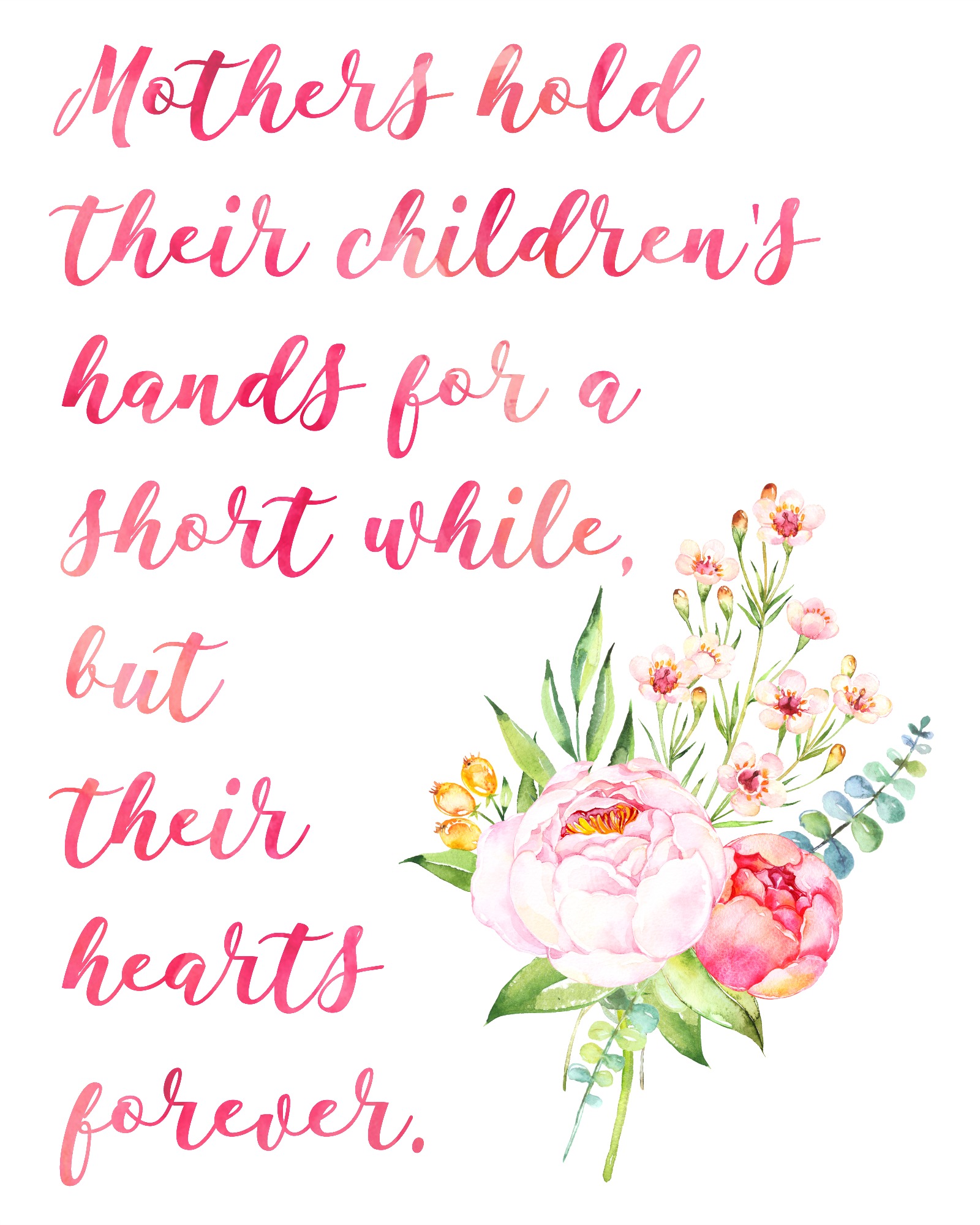 A Mother's Day quote.