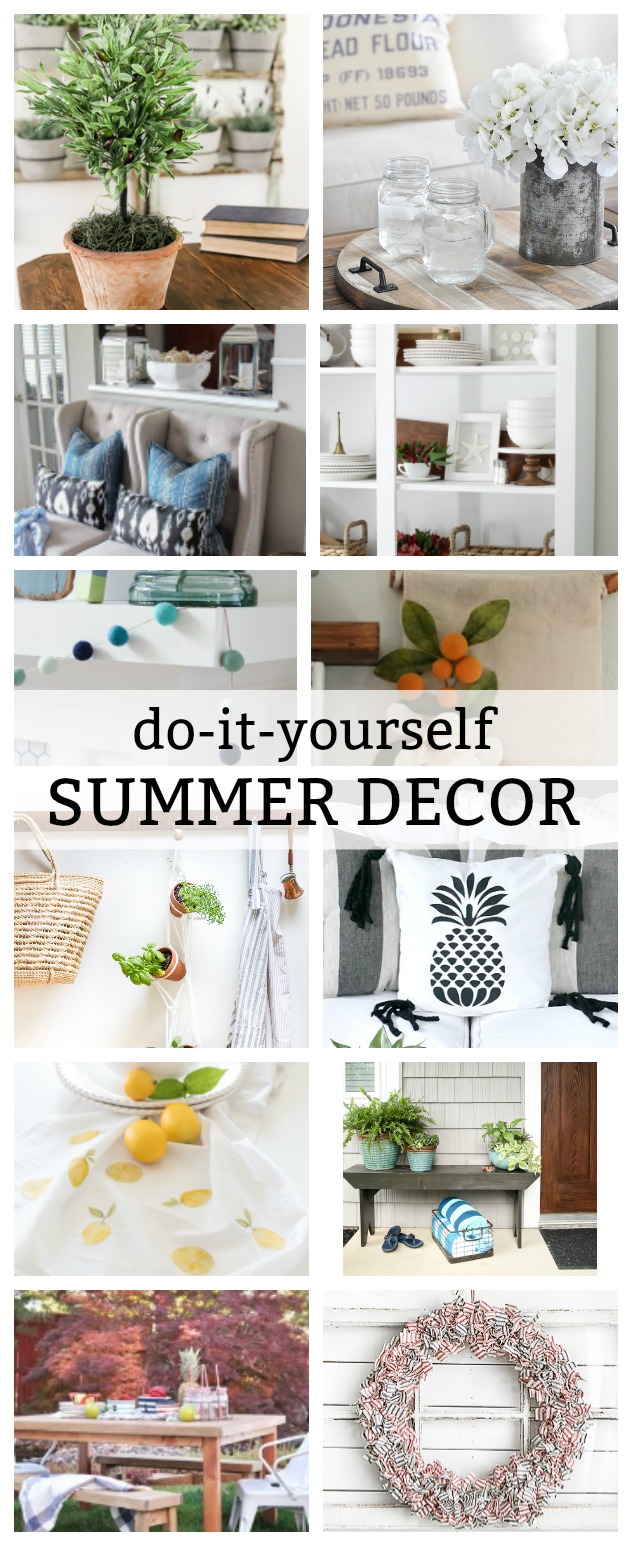 Do It Yourself Summer Decor graphic.