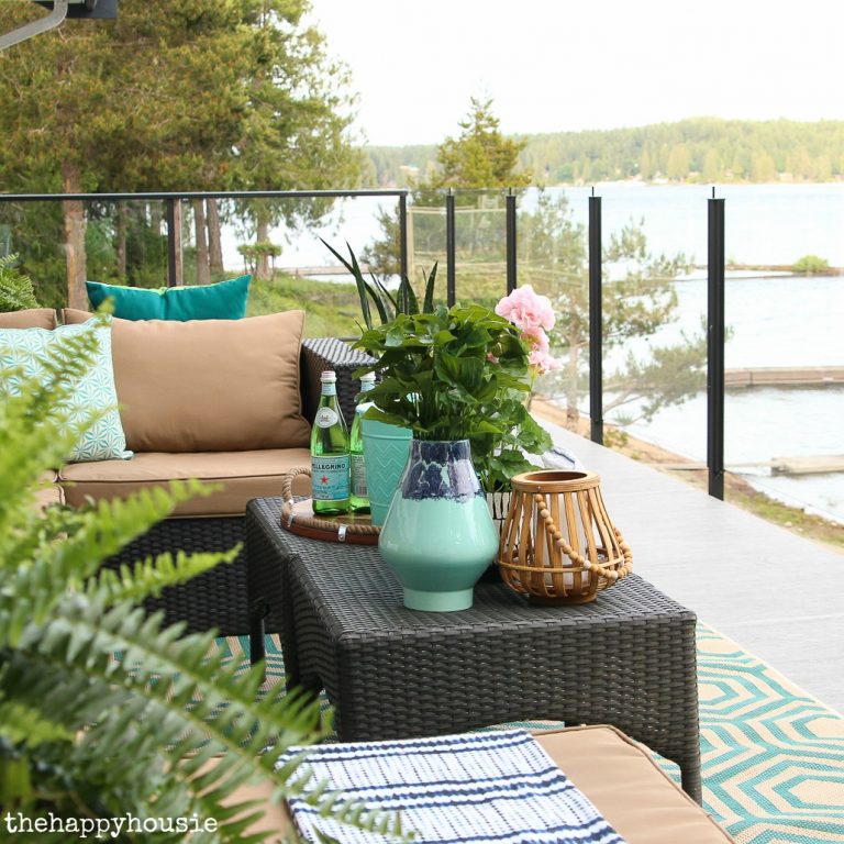 Our New Cozy Outdoor Living Room Tour! {Deck Reveal Part One}
