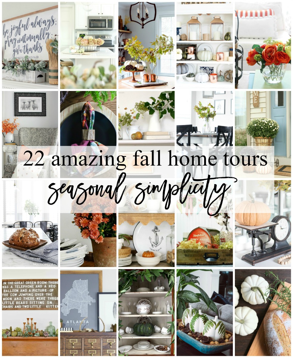 22 Amazing Fall Home Tours Seasonal Simplicity poster.
