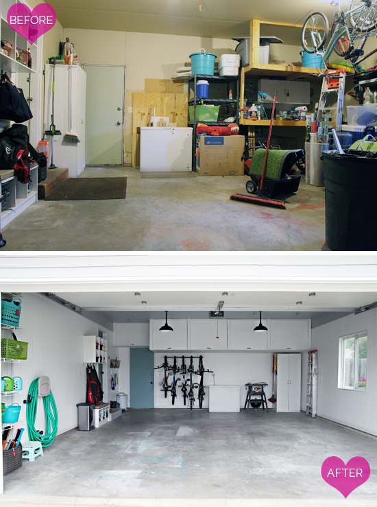 Garage Organization Ideas: Before and After Garage Makeover