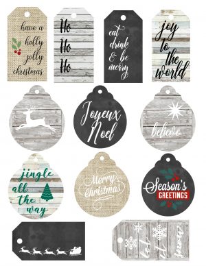 Jingle Bell Gift Wrapping with Free Printable Christmas Gift Labels ...
