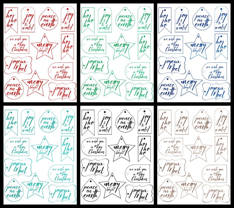 Jingle Bell Gift Wrapping with Free Printable Christmas Gift Labels ...