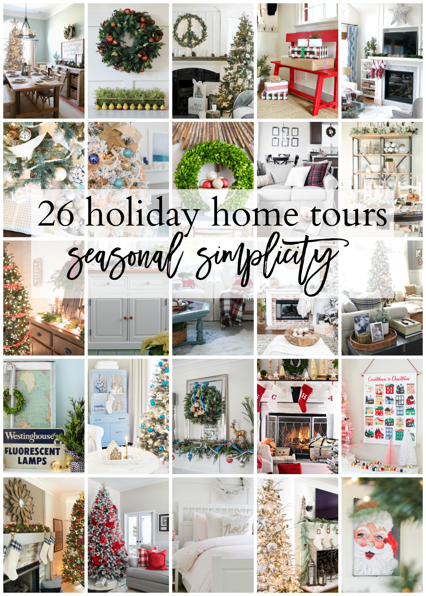26 holiday home tours poster.