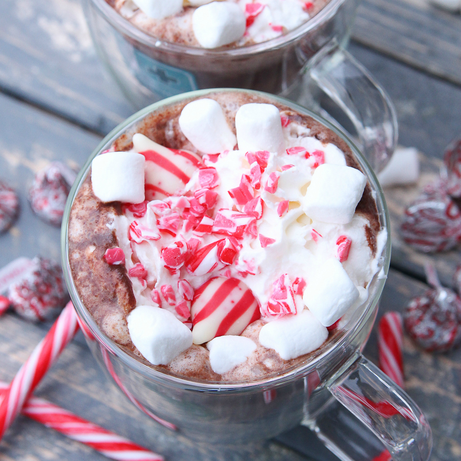 Cozy Family Games Night with Homemade Candy Cane Hot Chocolate