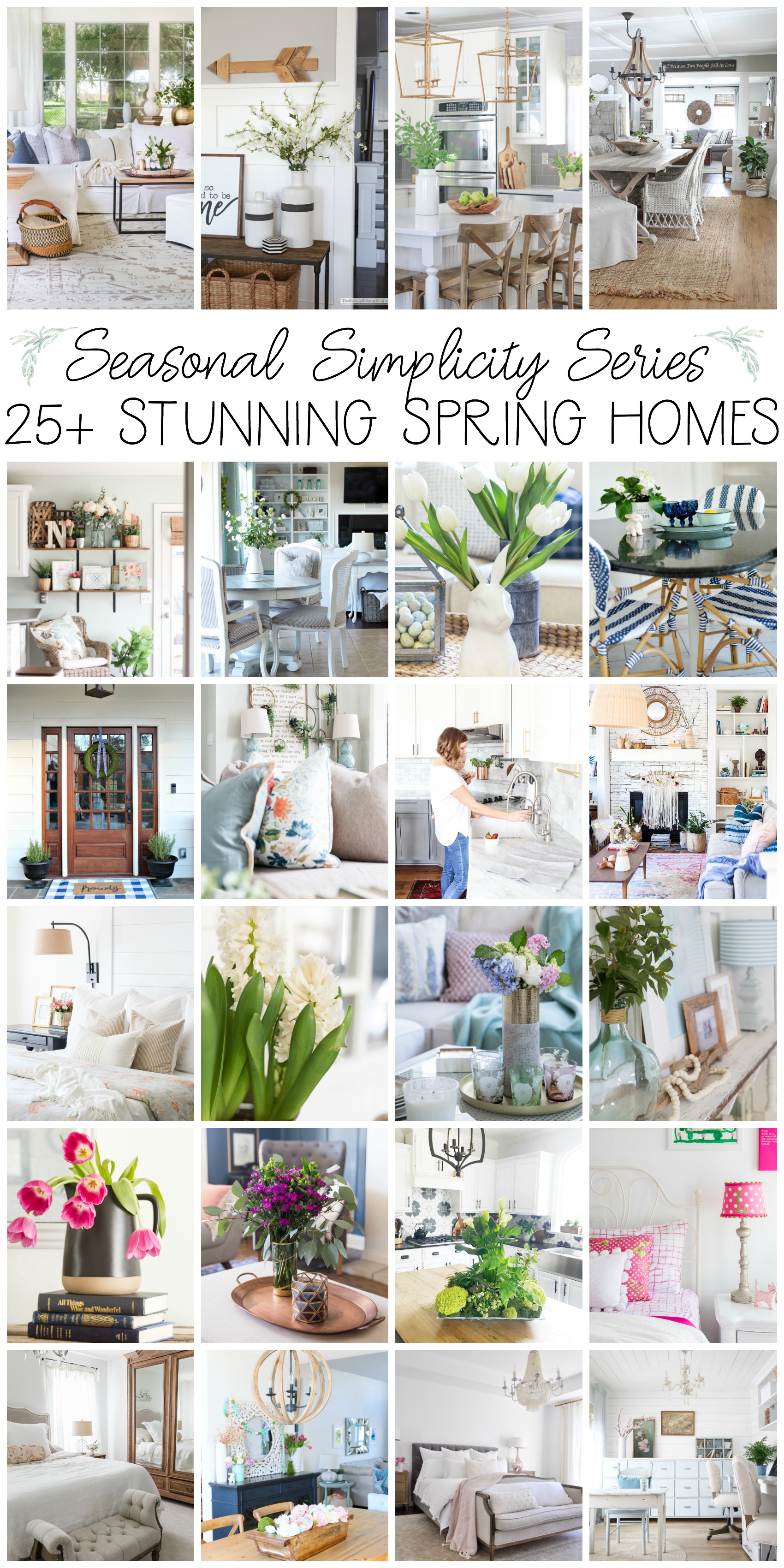25+ stunning spring homes poster.