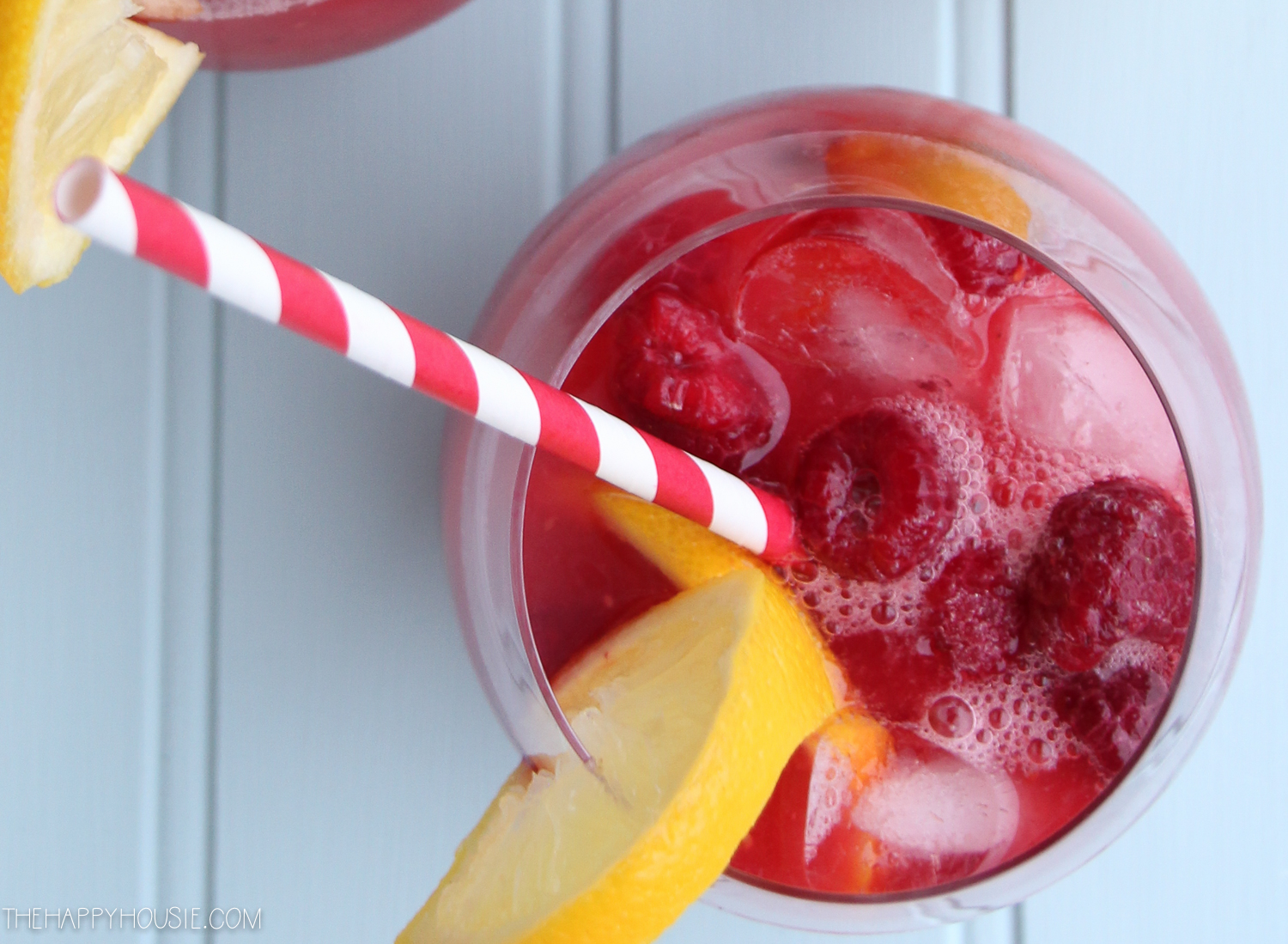 Up close view of the sangria.